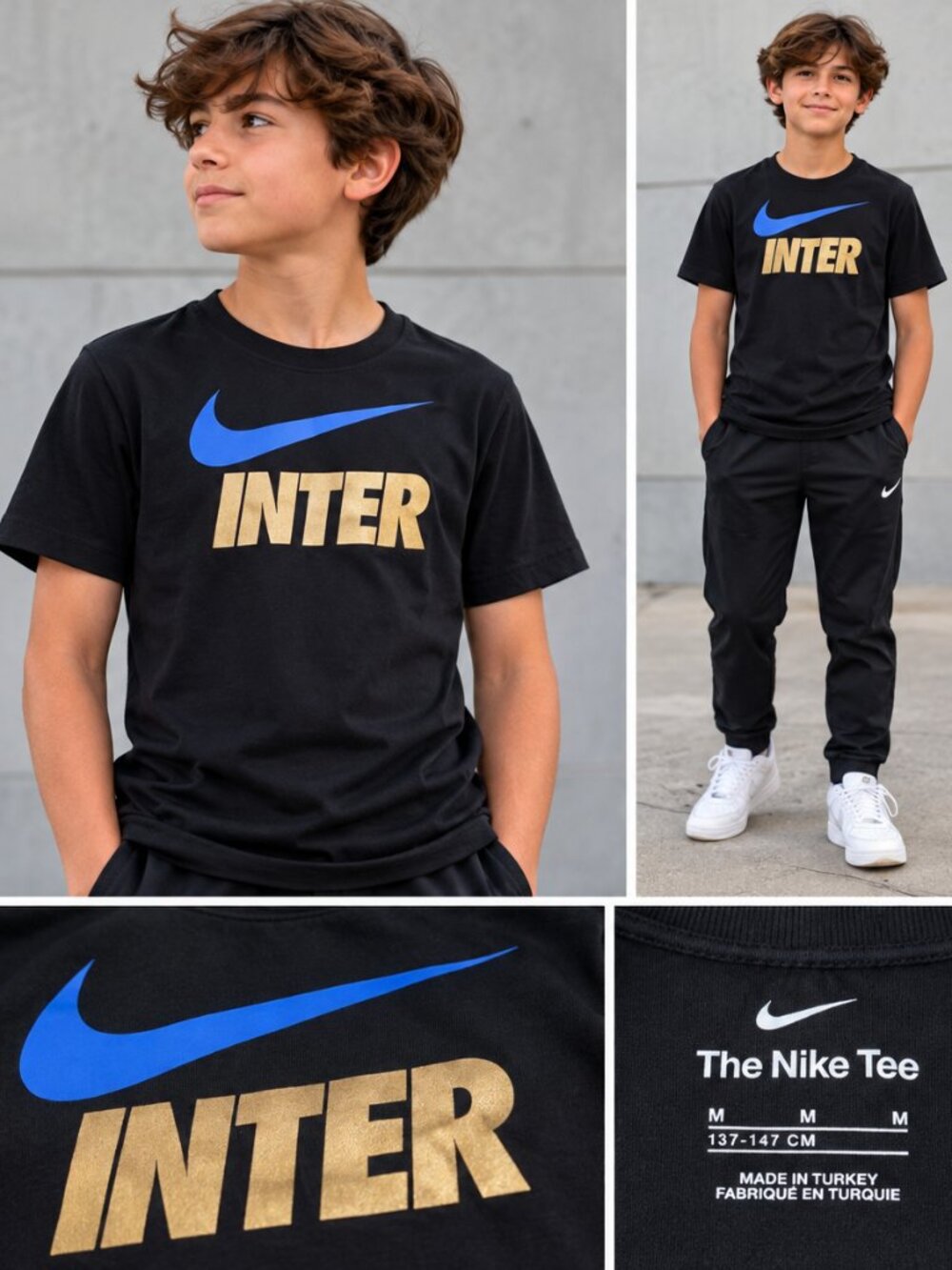 Nike Inter Milan Youth Graphic T-Shirt – Size Medium